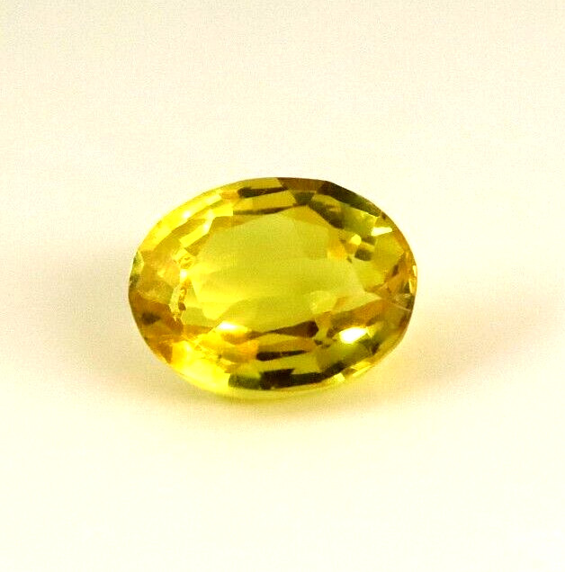AAA+ Gemstone 9 Ct Yellow Sapphire GGI Certified Loose Gemstone Oval Cut