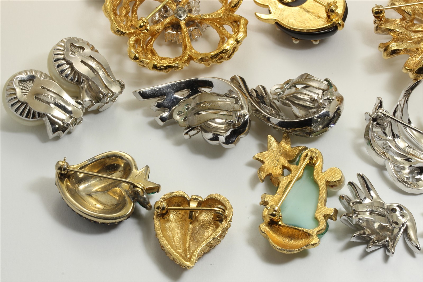 Vintage 20 Pc High End Designer Costume Jewelry Lot Jomaz Boucher Kramer Panetta