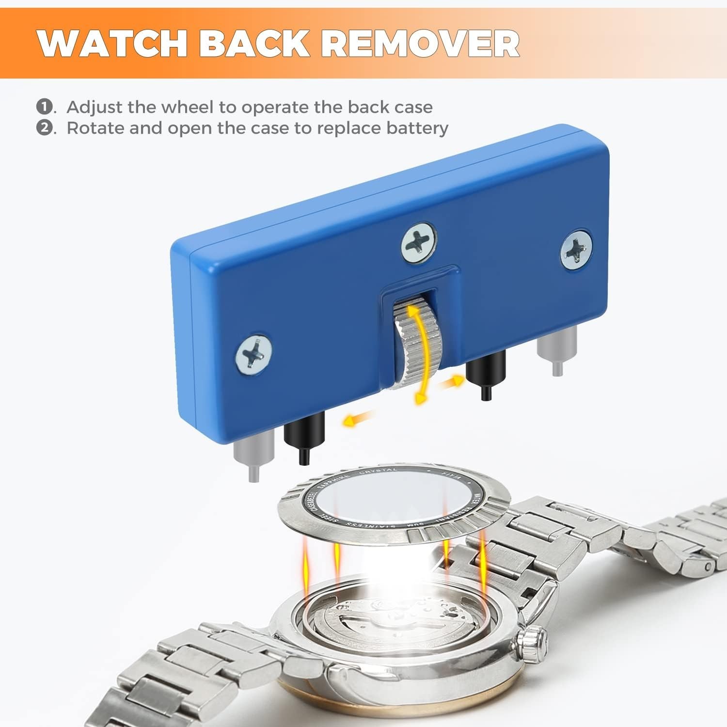 Luxury Watch Repair Tool Set – Battery Change & Strap Adjustment for Enthusiasts