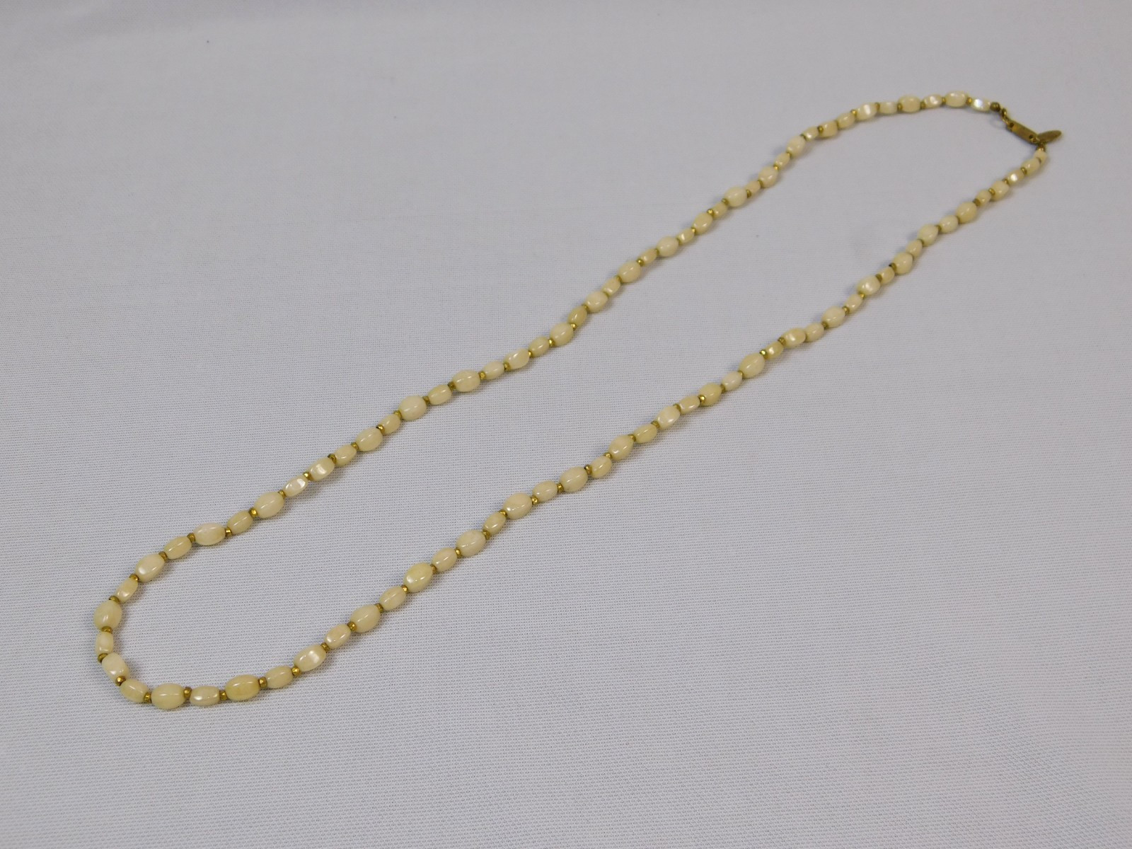 Vintage 1970s To 1980s Signed Miriam Haskell Faux Pearl 29.5″ Necklace