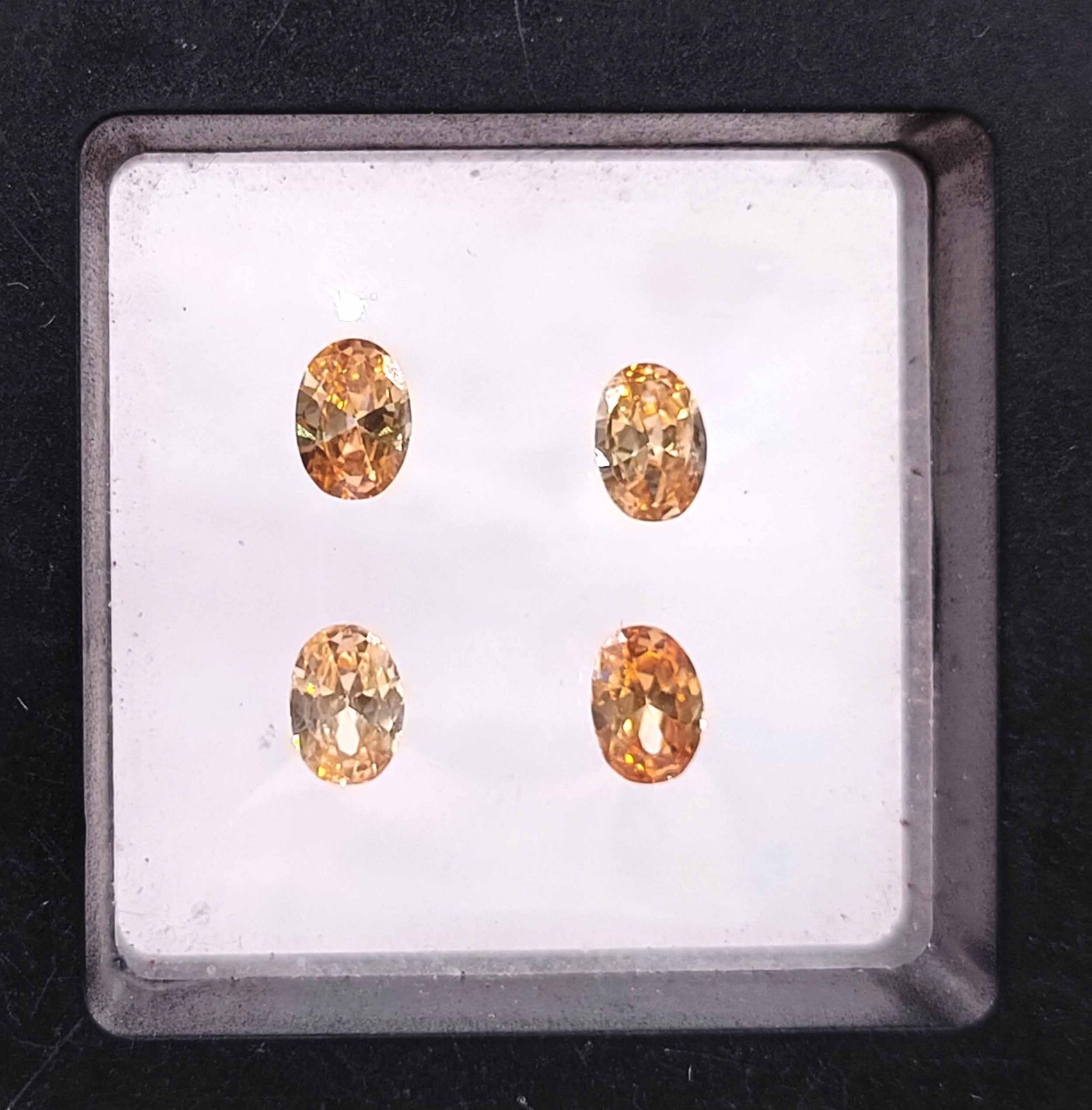 4 Pcs AAA Grade Natural Ceylon Padparadscha Sapphire 7x5mm Oval Cut Gemstone AKQ