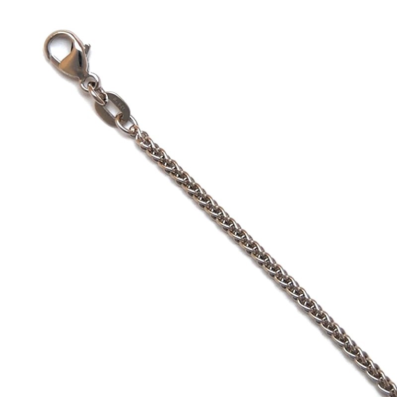 1.7mm Platinum PT950 Round Wheat Chain Necklace 16″ 18″ 20″ 22″ 24″ or 30″