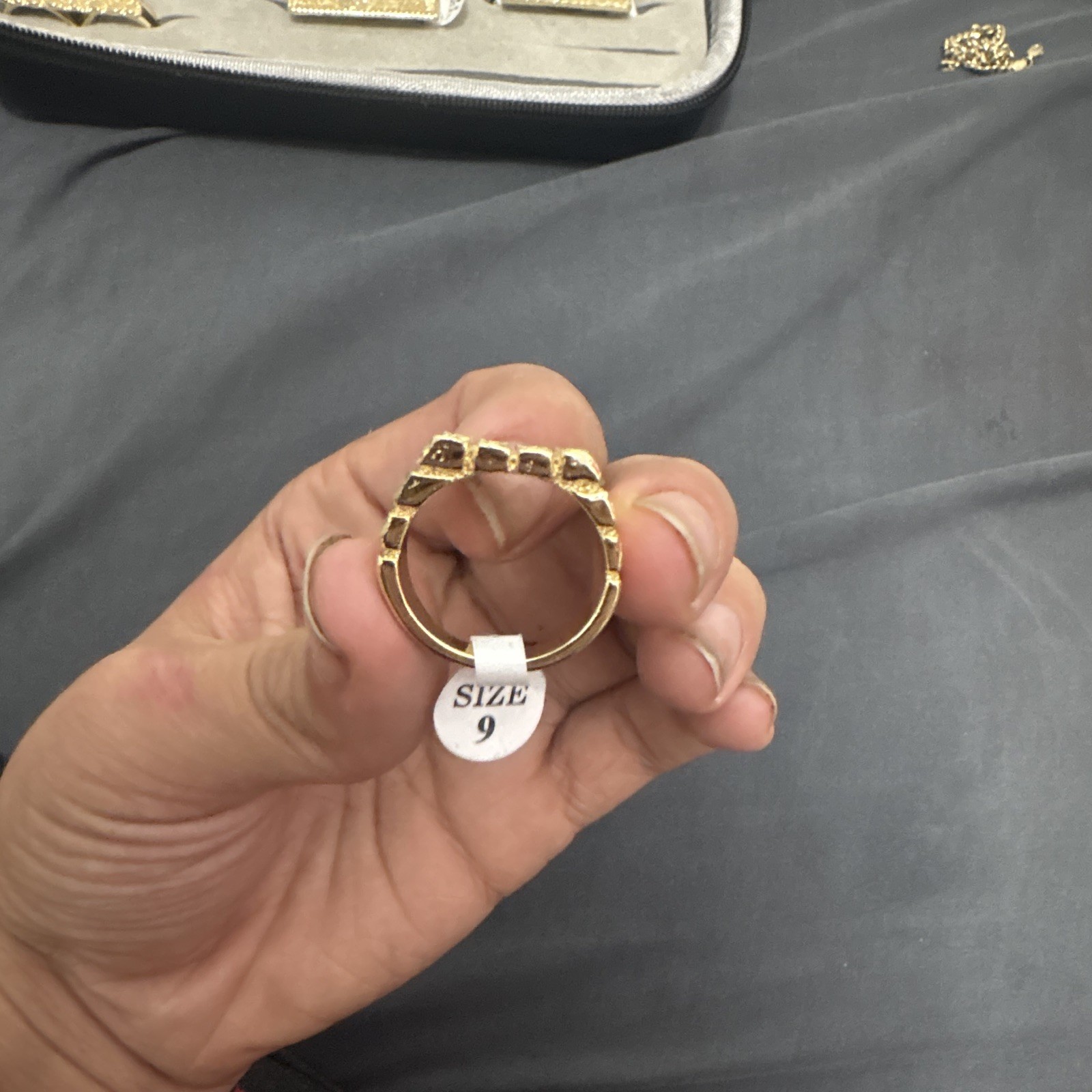 GOLD DIPPED nugget ring size 9