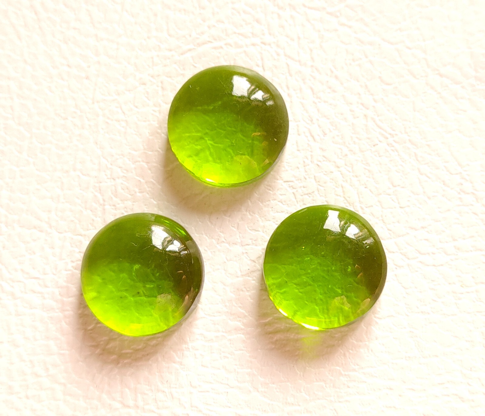 Adorable Peridot Quartz Gemstone Cabochon, Wholesale Round Shape Loose Gemstone