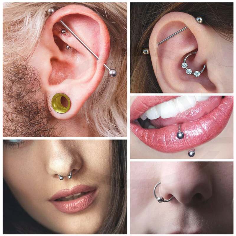 Replacement Spare Balls Labret Piercing Attachments 3mm 4mm 5mm 6mm 8mm 14G16G