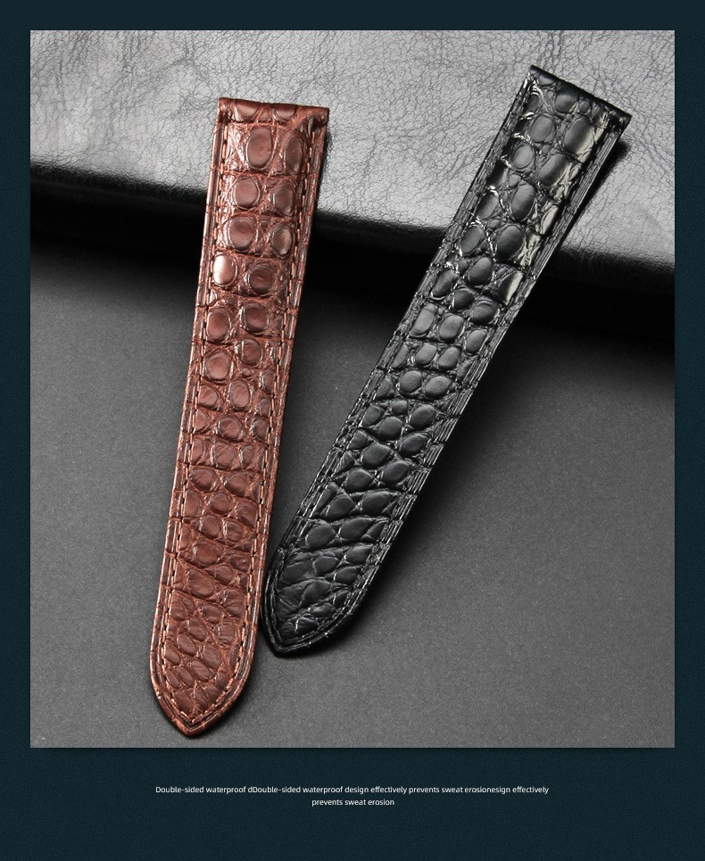 High End Crocodile Genuine Leather Watch Strap 16 17 18 20 22 23mm for Cartier