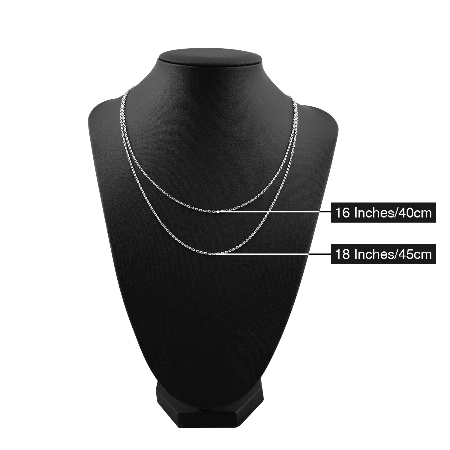 1.3/1.5mm Real Solid 925 Sterling Silver Women Necklace Italy Valentine’s Day US