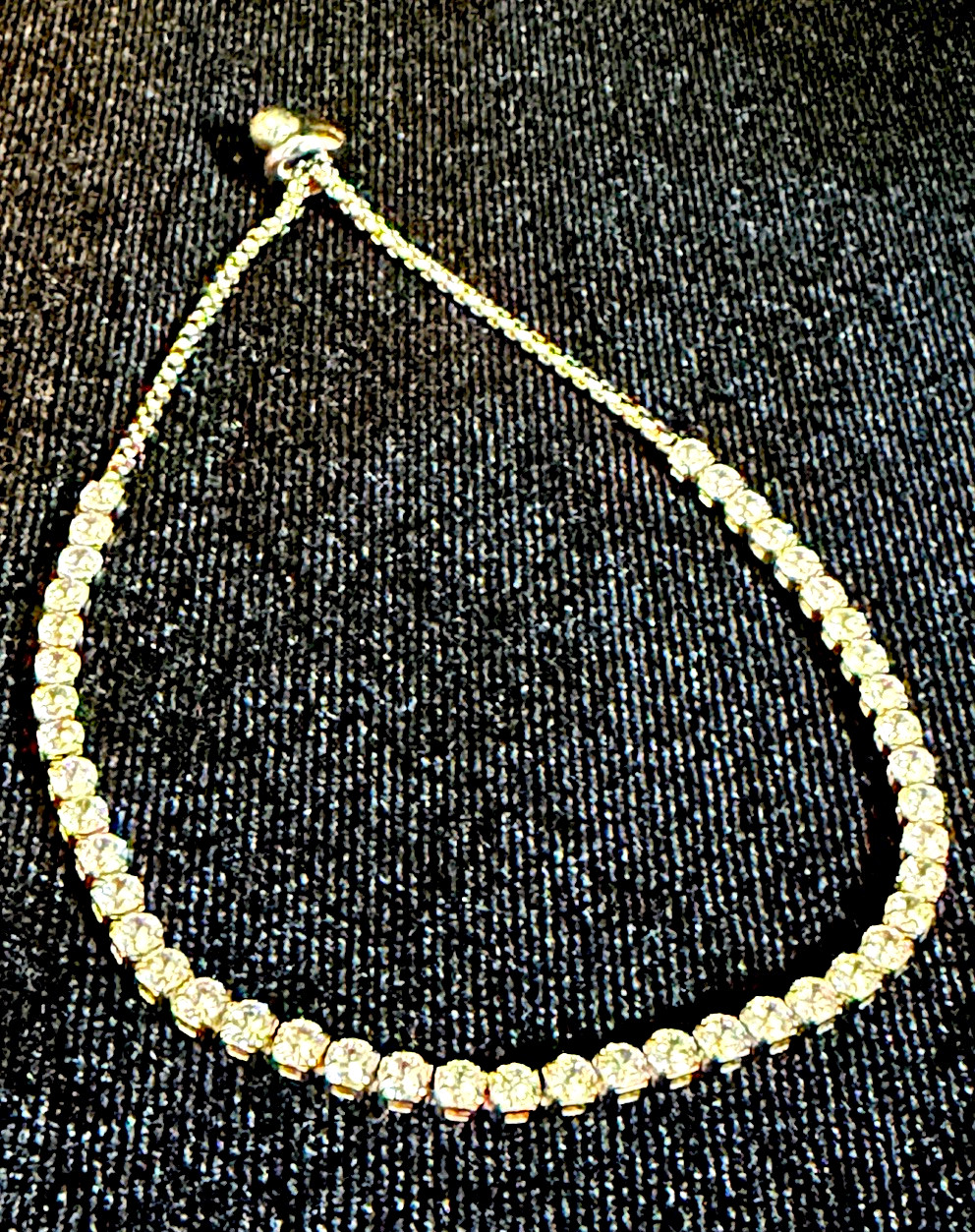 AAA CZ Tennis Bracelet 18K White Gold Filled Adjustable Sliding Clasp 6-10inches