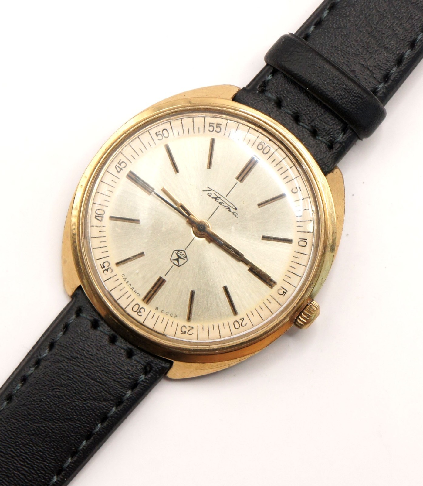 Rare Vintage Soviet Watch Raketa Vernissage 2609.NA USSR Gold Plated Serviced