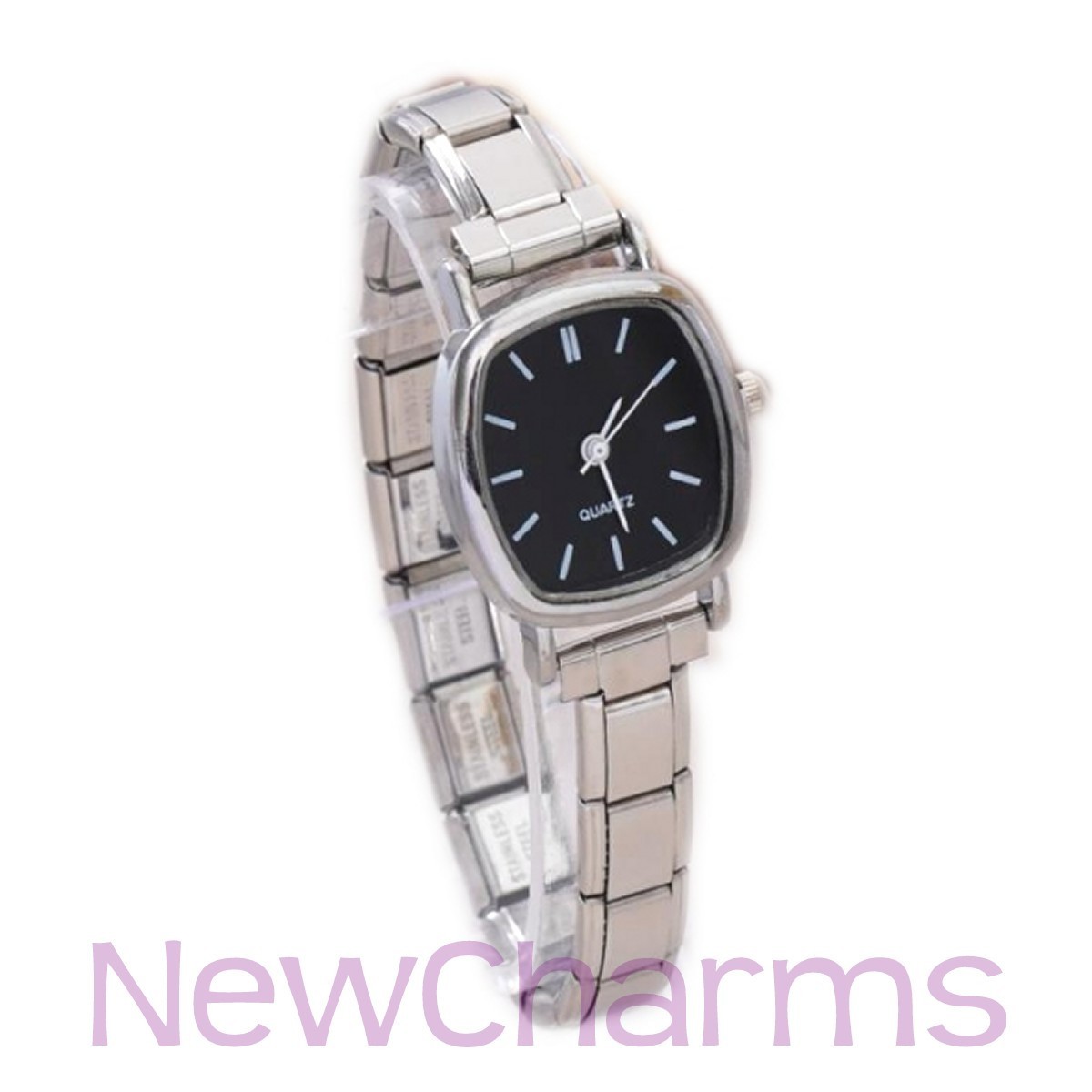 Stainless Steel Italian Charm Watch Jewelry – 9mm Charm Bracelet Watch Designs