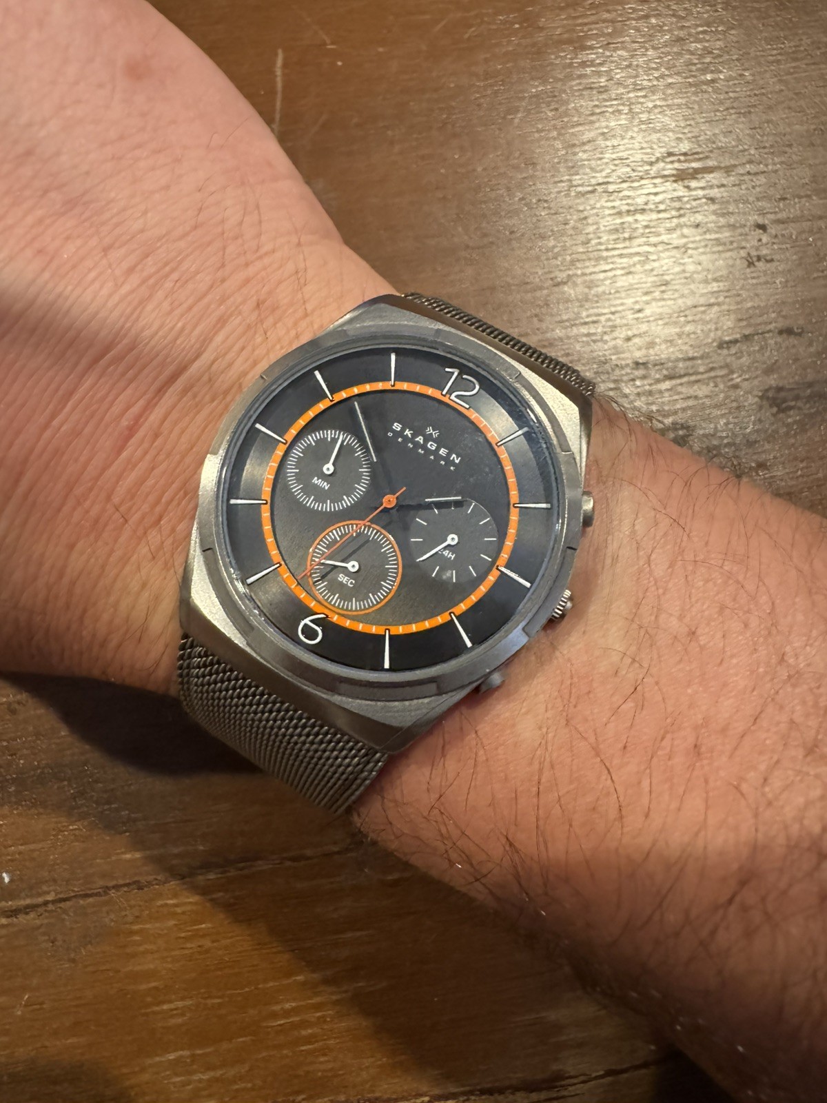 Skagen Chronograph Titanium Mesh Bracelet