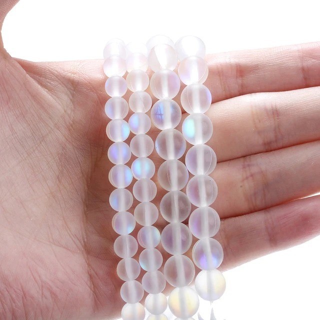 Natural Gemstone Round Spacer Loose Beads Jewelry Making 4mm 6mm 8mm 10mm 12mm