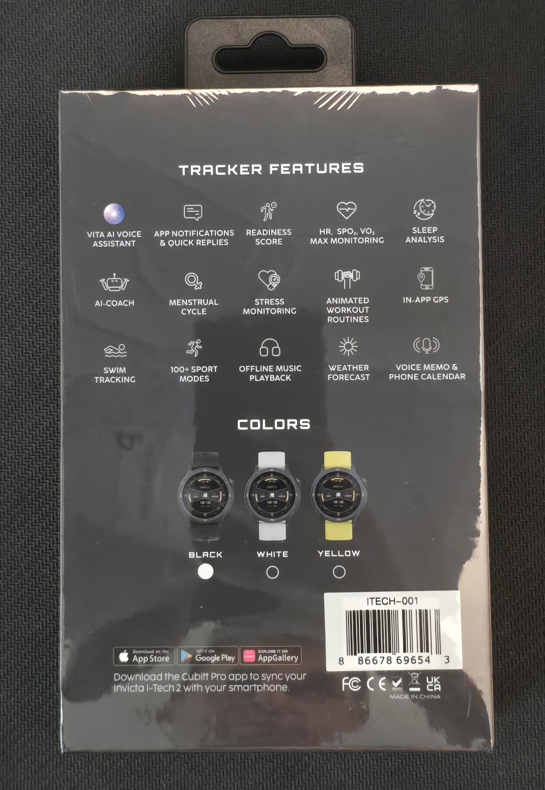 Invicta I-Tech 2 Watch – 46mm, Black ITECH-001 New In Box Sealed Packaging!