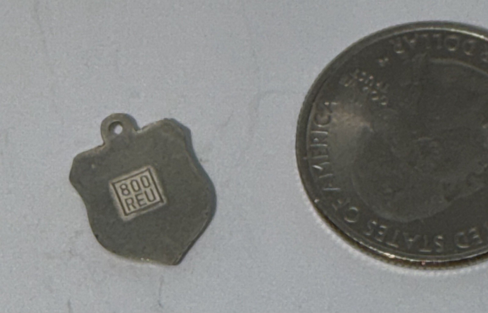 Vintage RARE AFRIKA Dancing Native Shield Bracelet Charm 800 Silver