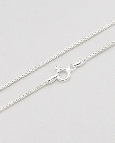 Solid Sterling Silver 18″ Round Wheat Chain 2g Italian 1.3mm thick (564)
