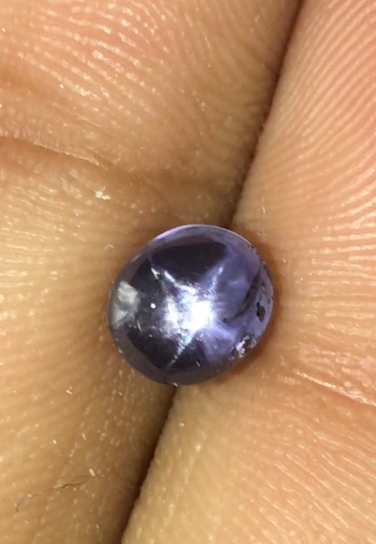 2.35cts Sri Lanka Extremely Transparent Blue Star Sapphire Untreated Natural