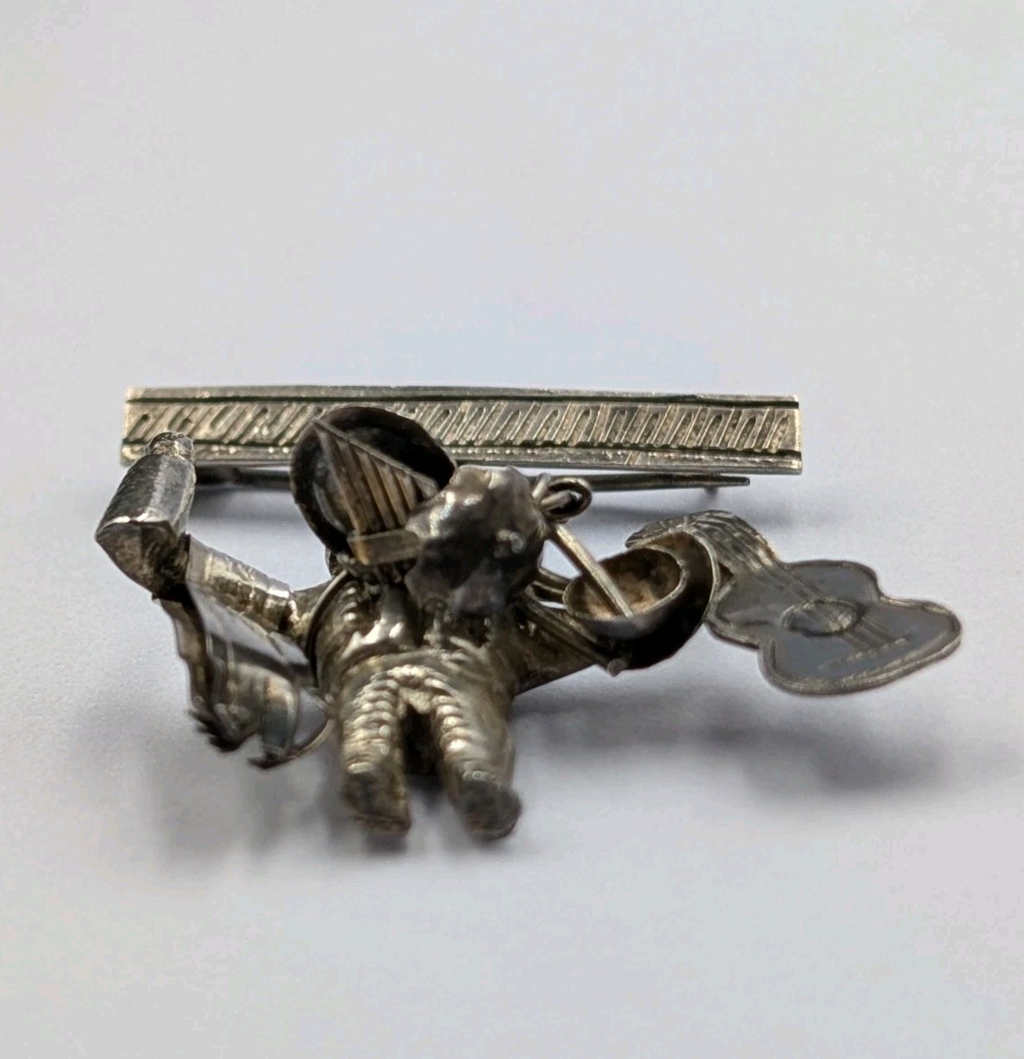 Vtg 900 – 925 Silver Peru Ekeko Talisman Good Luck Mid Century Unisex Pin Brooch