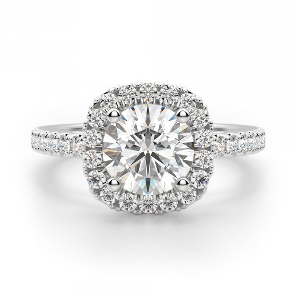 IGI Certified 2 Ct Lab Grown Diamond Solitaire Ring 925 Sterling Silver