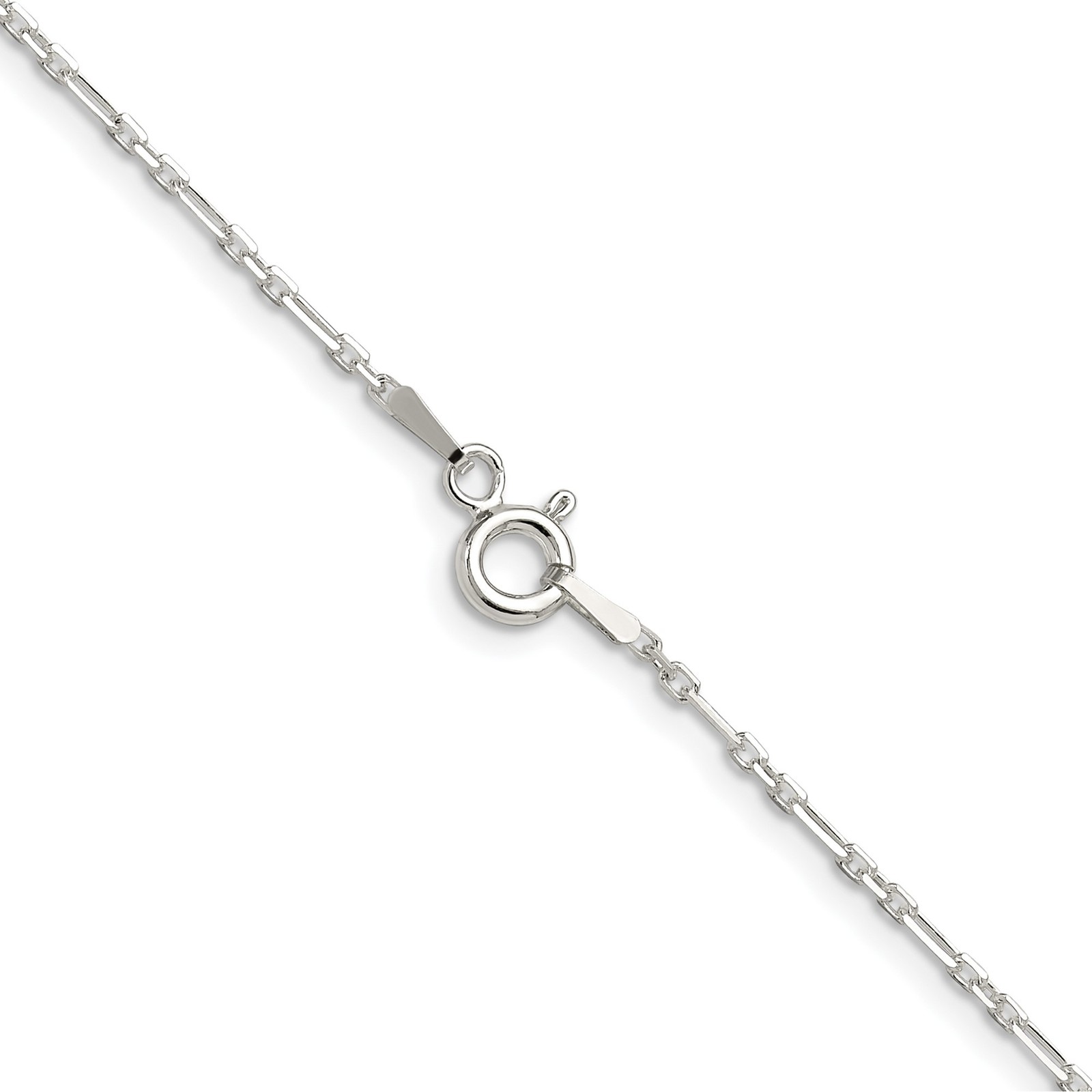 Sterling Silver D/c 3 Short Plus 1 Long Cable Link 1.75-6mm 7-24″