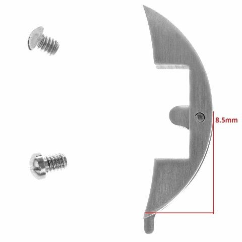 REPLACEMENT CROWN BRIDGE WATCH PART FOR PANERAI WATCHES BRUSH, SHINY, BLACK