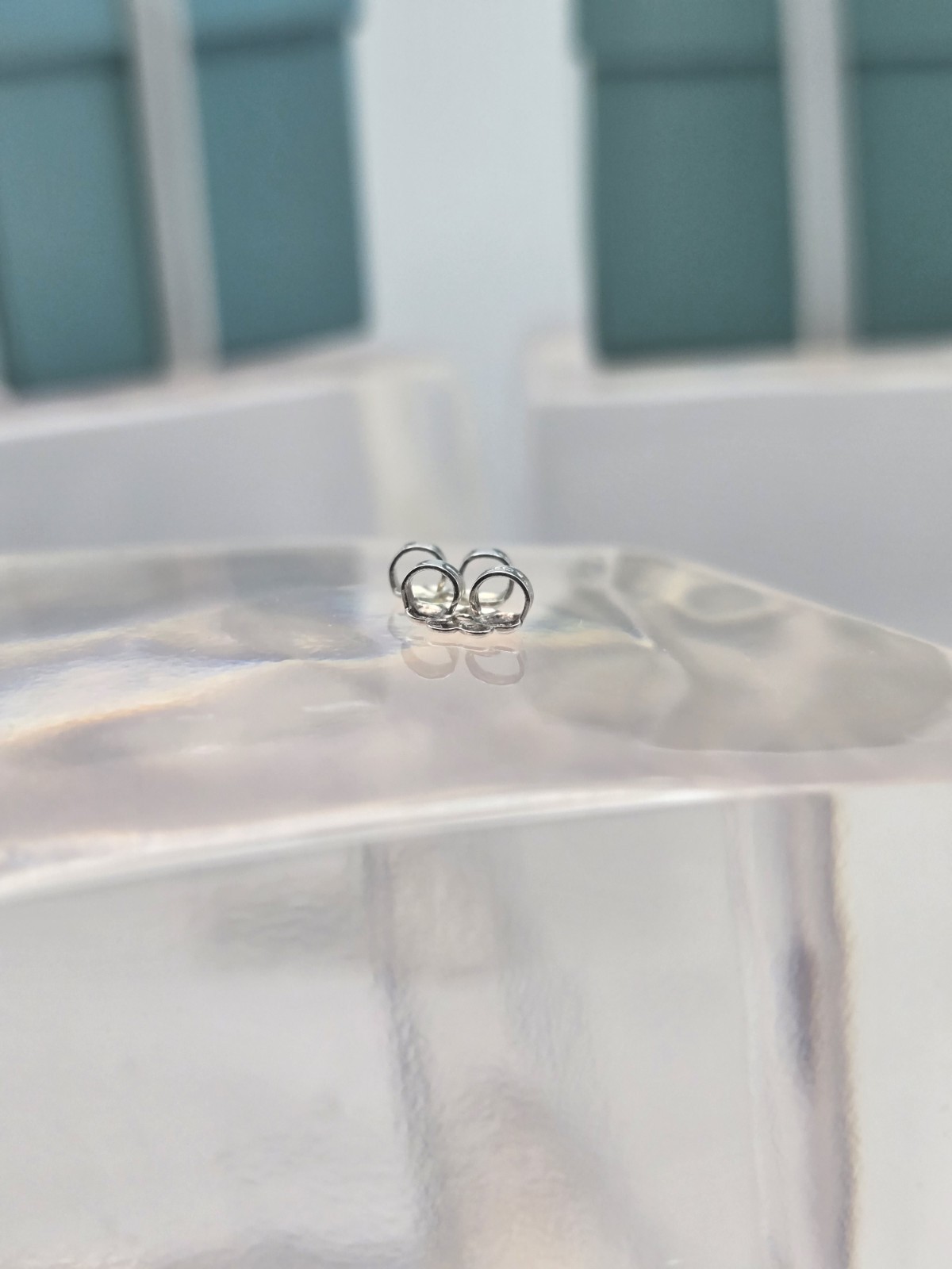 Authentic Tiffany & Co. Sterling Silver Earring Butterfly Push Back Backings