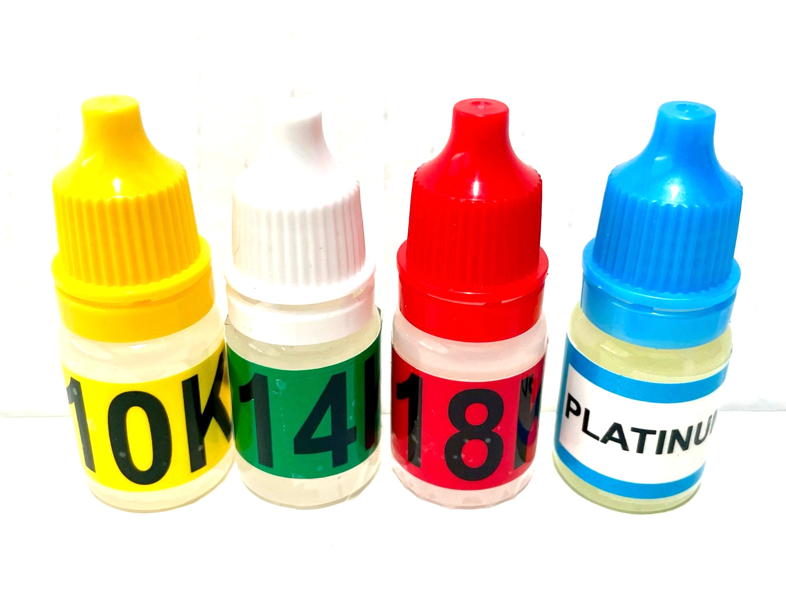 Gold Silver Platinum Testing Acids, 10k 14k 18k 22k-24k .999 .925 or Platinum