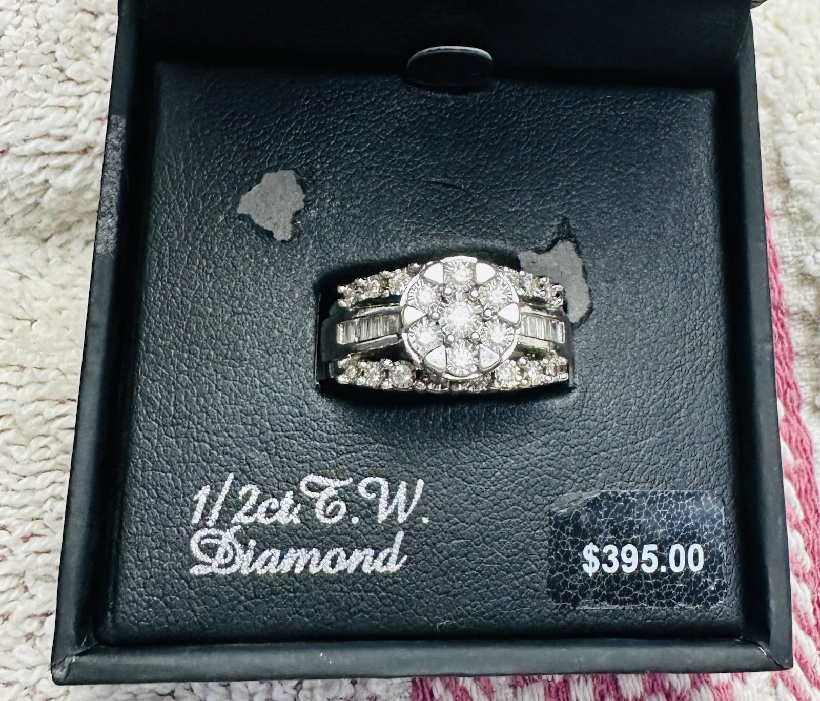 Kohl’s Sterling Silver Diamond Engagement Ring .50 CTW Sz7