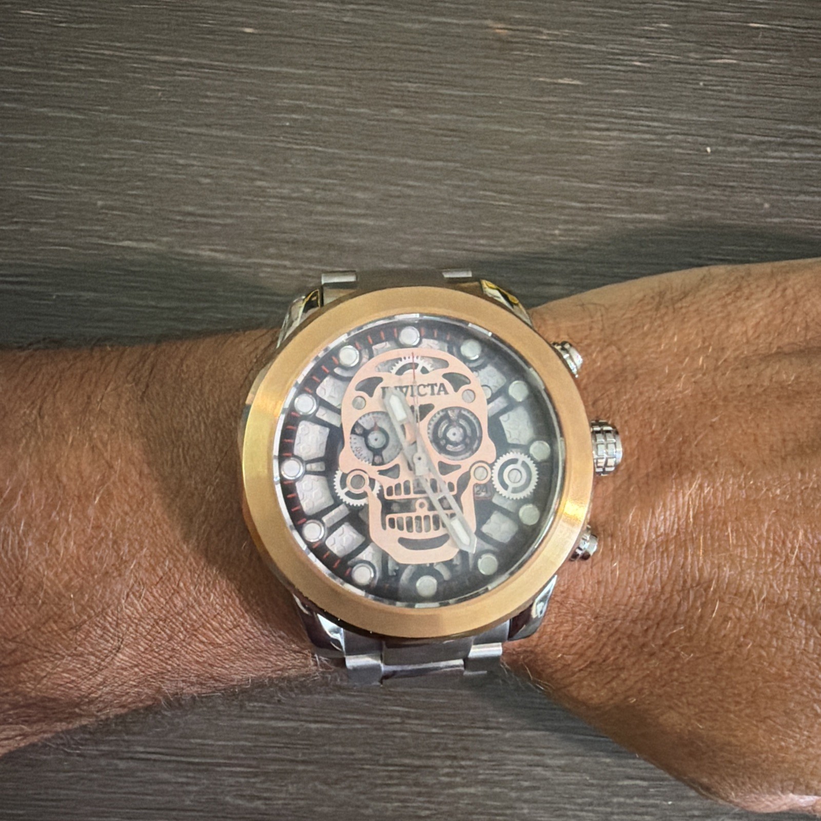 Men’s Invicta 18865 Two Tone Stainless Steel Corduba Chronograph Day Date Watch