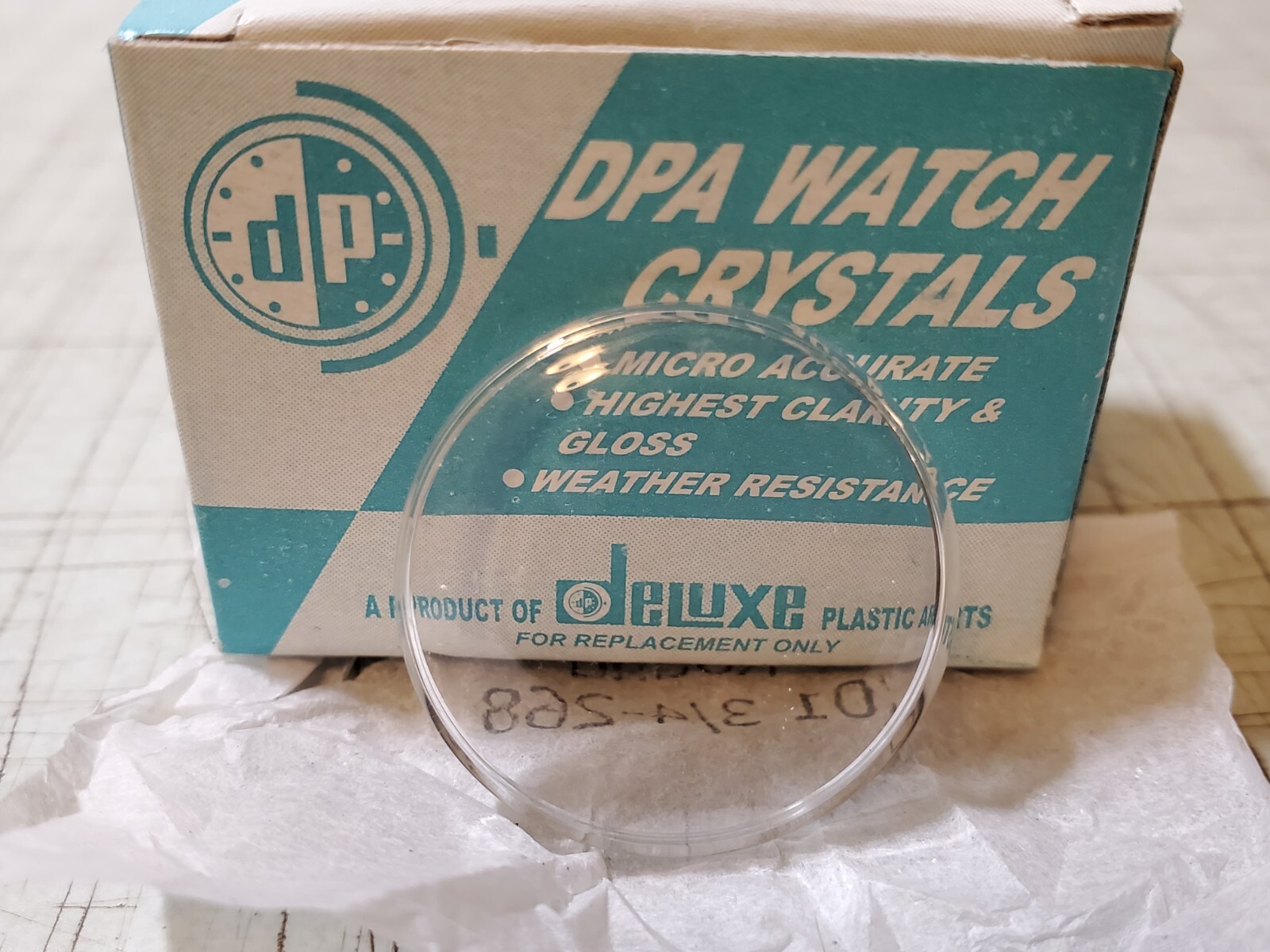 DPA Replacement Watch Crystal Acrylic 23.0mm-27.6mm Deluxe Watch Glass NEW