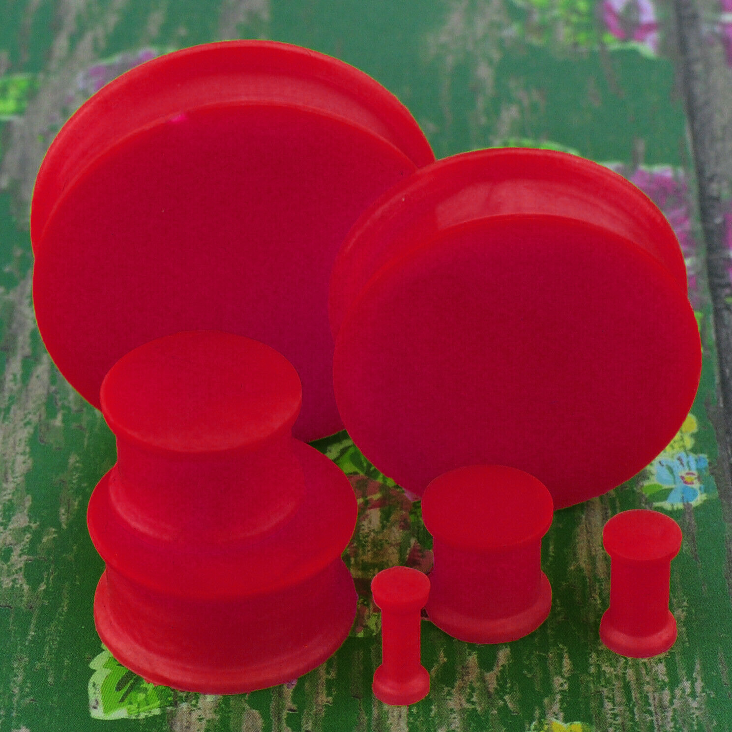 2 Pcs Solid Silicone Plugs Flexible Ear Gauges Expandar Stretcher Body Piercings