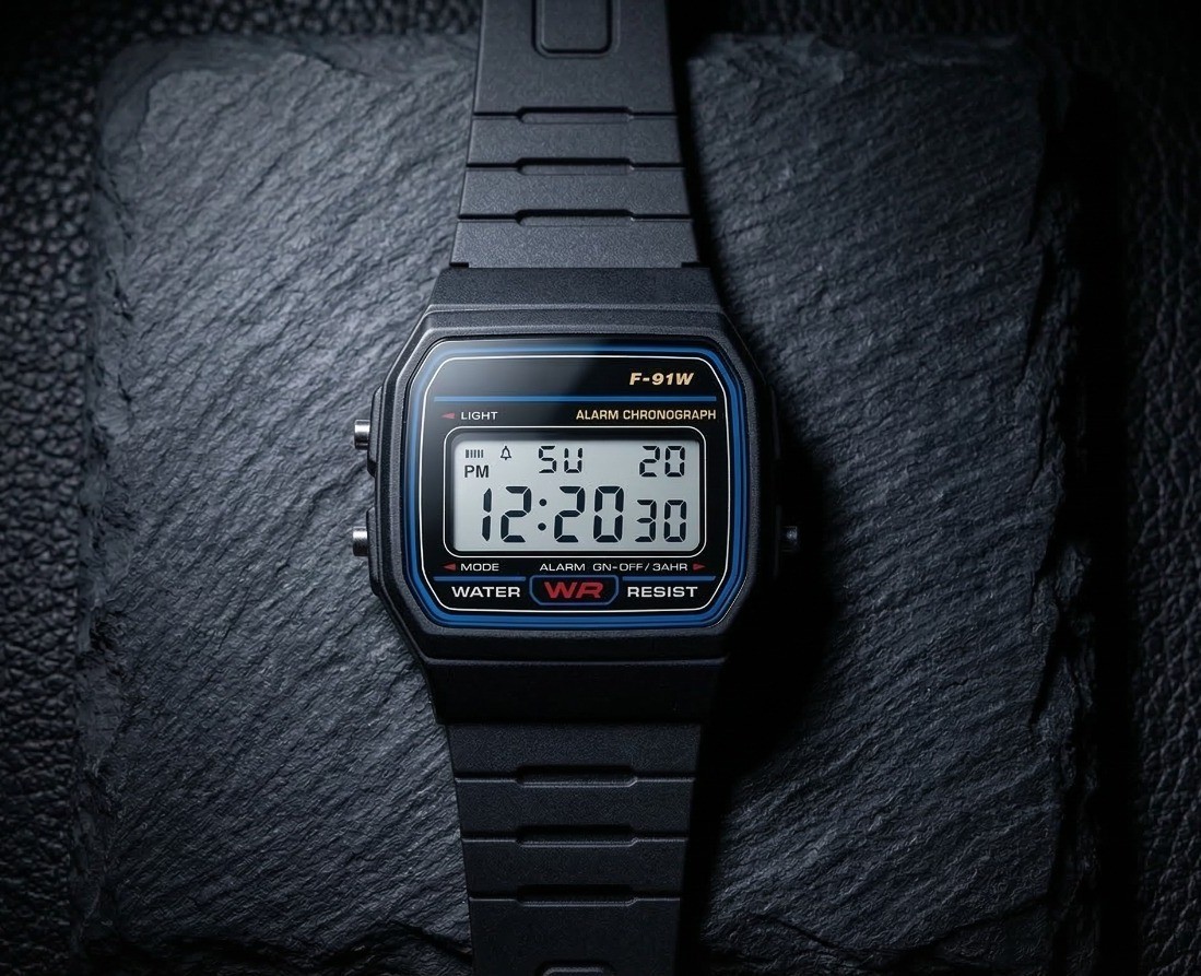 F91W Classic Digital Watch Resin Strap Stopwatch Chronograph Sport Men Watch