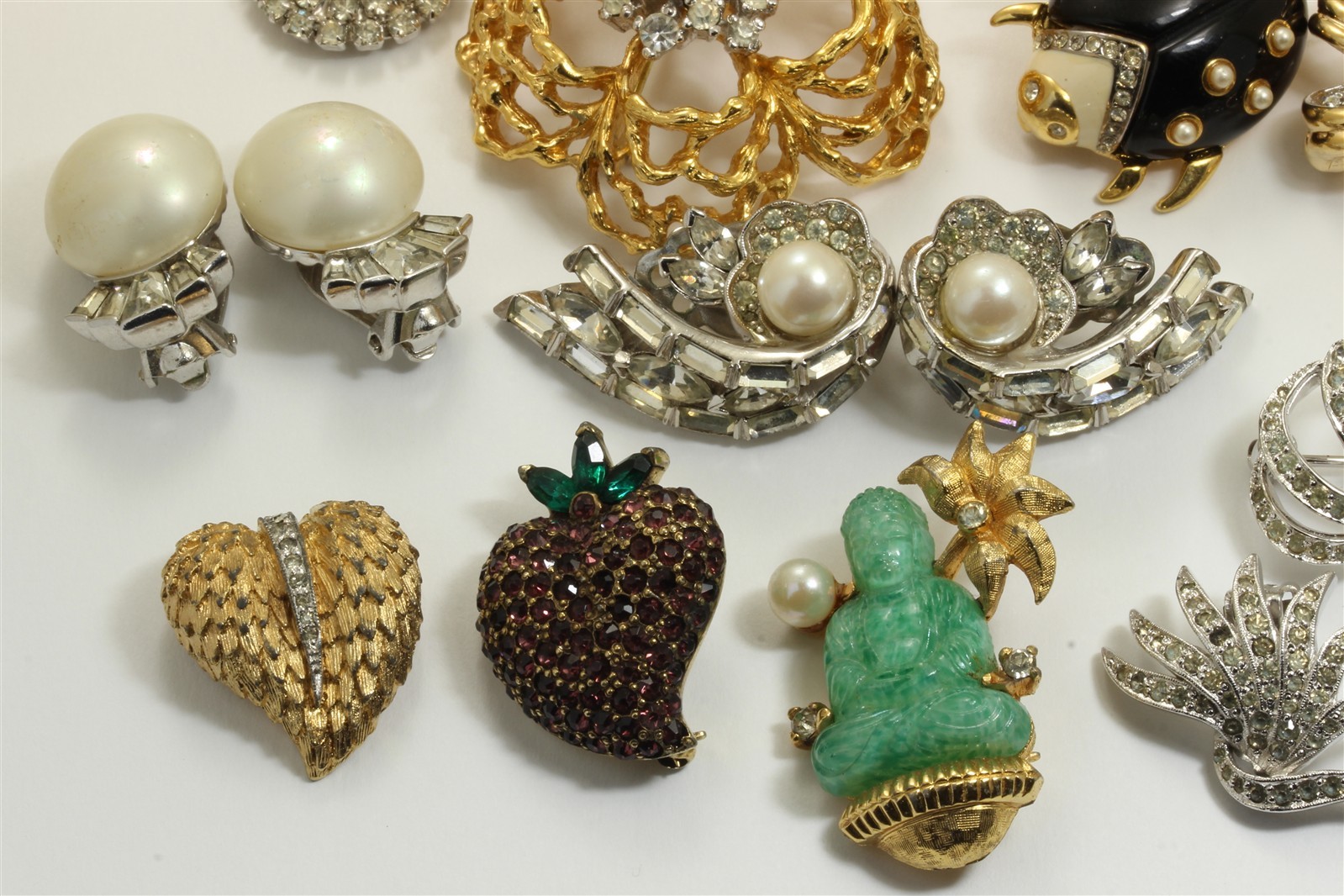 Vintage 20 Pc High End Designer Costume Jewelry Lot Jomaz Boucher Kramer Panetta