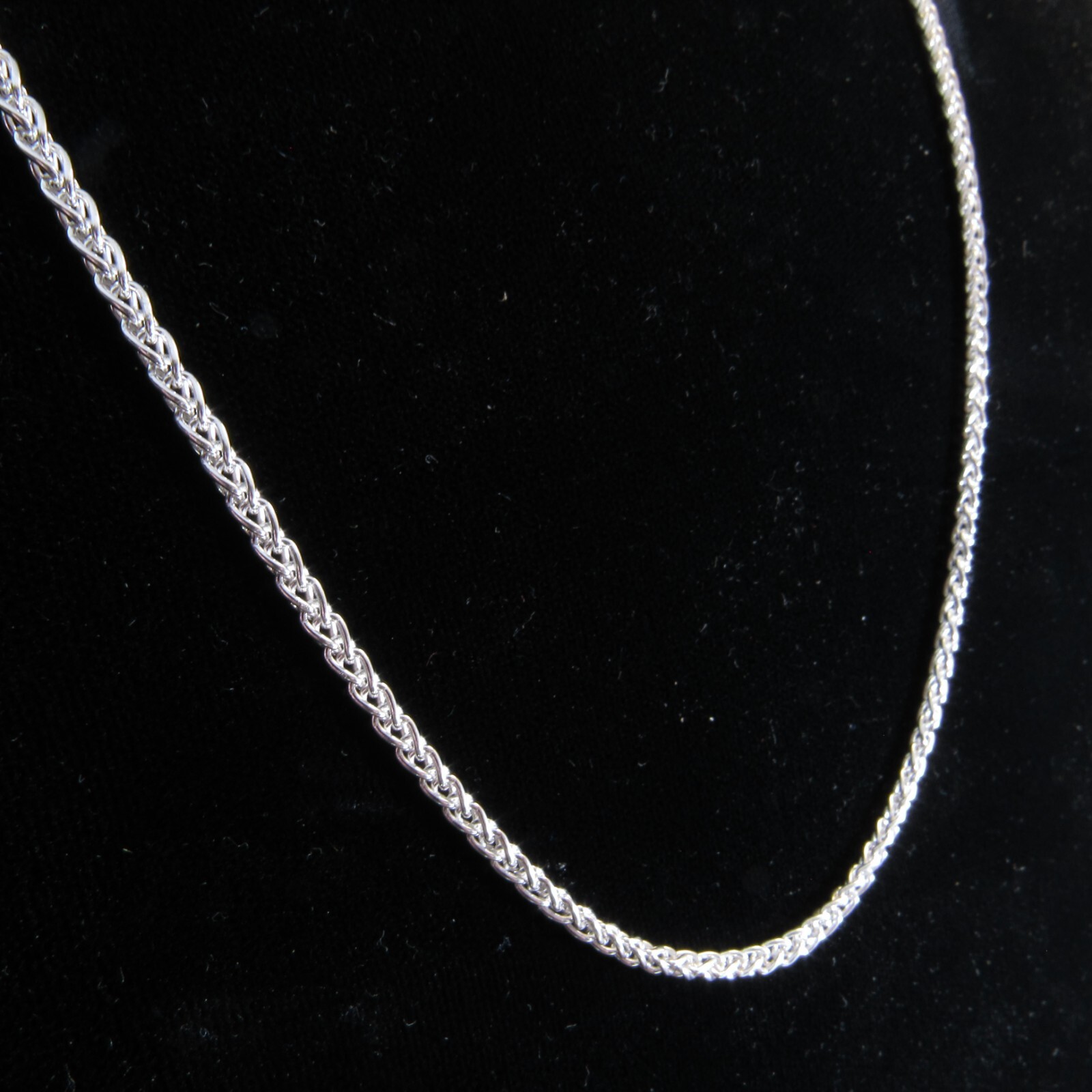 2.5MM Solid 925 Sterling Silver Italian SPIGA/WHEAT Rope CHAIN Necklace Italy