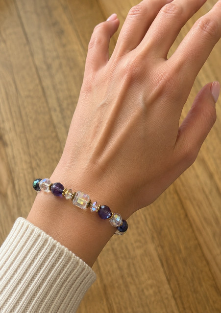 Vintage inspired crystal bracelet