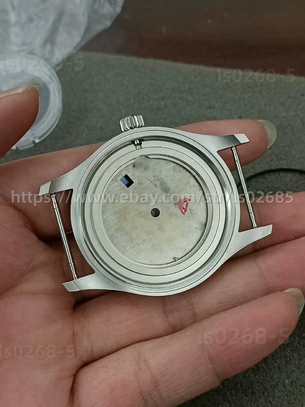 DIY SET for 2824 Mark 17 40MM Watch case + dial + hands + Strap sapphire