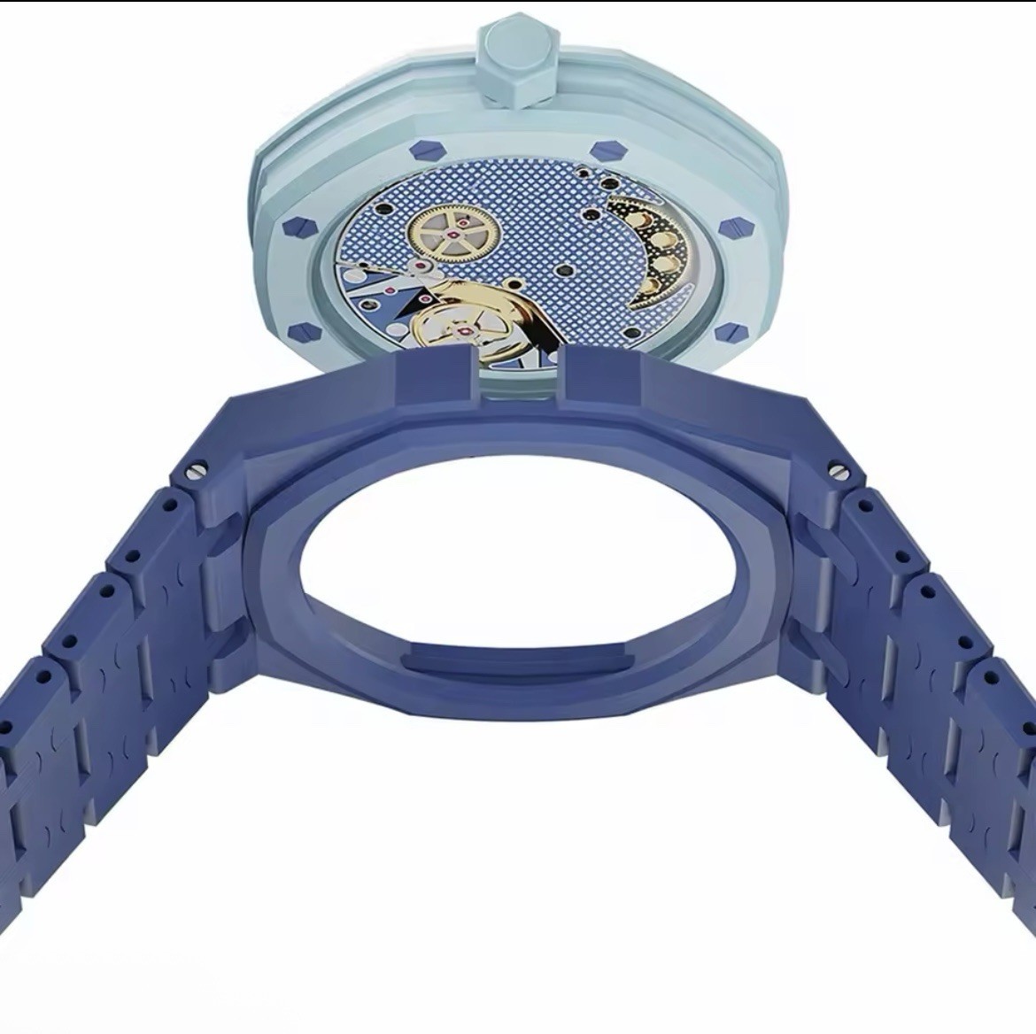 Ceramic Band Case Mod Kit Swatch Royal Pop Link Bracelet Strap 3 12 Full Solid
