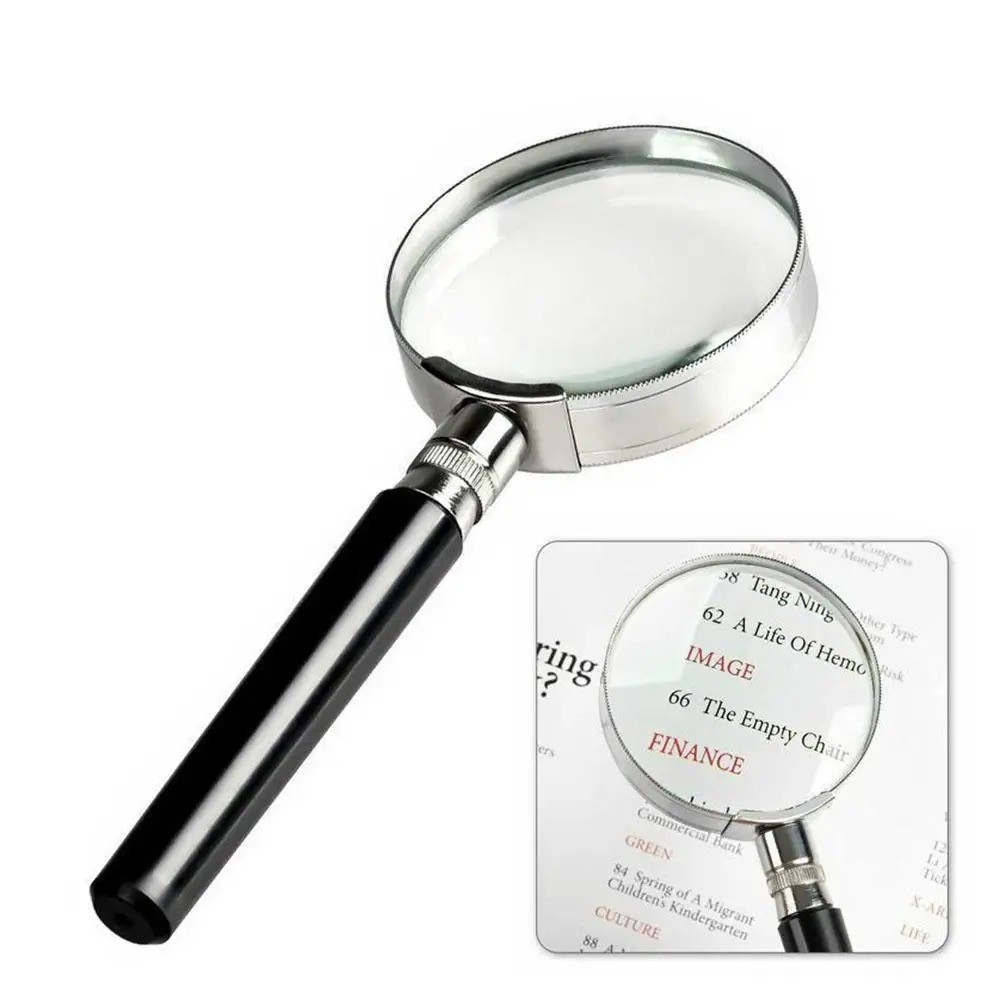 10X Magnifying Glass 10X Handheld Reading Magnifier – 50MM Large Magnifying