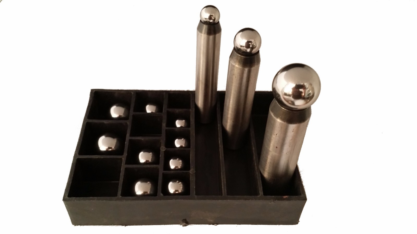 Magnetic Dapping Punch Changeable Ball 12pc 12~25mm LARGE Jewelry Metal Forming