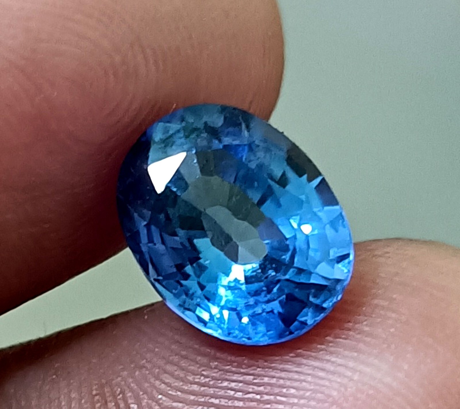 A+ Natural Ceylon Blue Sapphire Oval Cut Loose Certified GEMSTONE 4.00 Ct