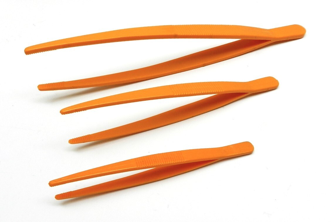 3 Plastic Tweezers Set Forceps General Purpose Utility Tweezer 5-3/4″ – 7′ – 10″