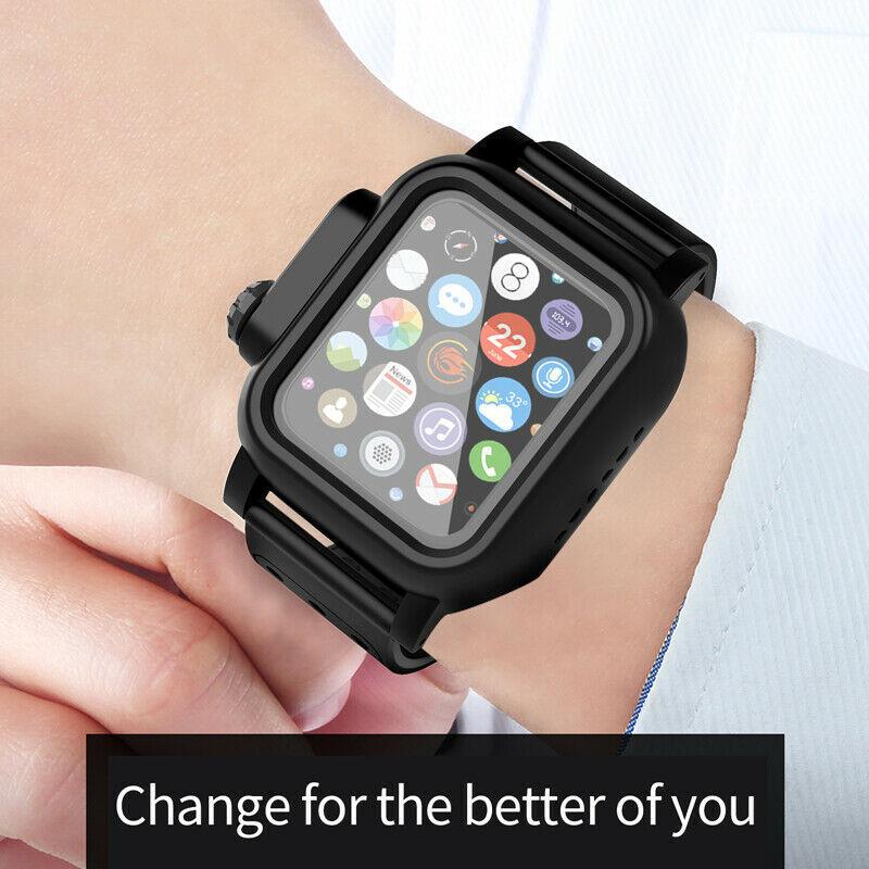 Waterproof Case with Bands Strap For Apple Watch Series 9 8 7 6 5 4 3 44/45MM