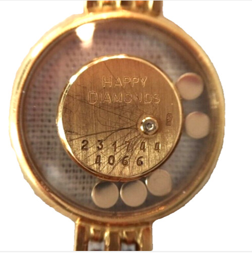 Chopard Happy Diamonds 18K Yellow Gold Ladies Watch + Set Stick + Boxes + 1 Link