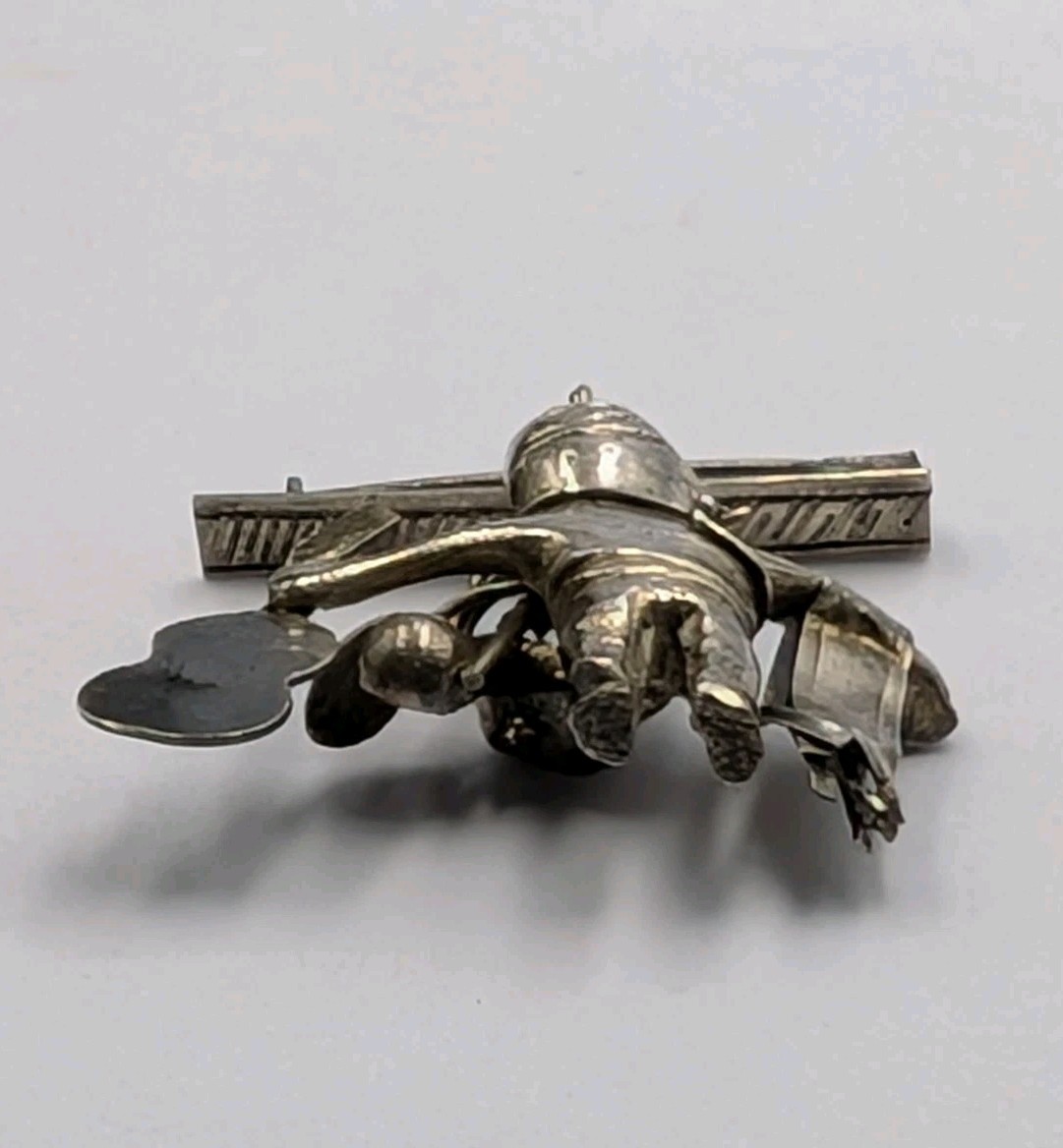Vtg 900 – 925 Silver Peru Ekeko Talisman Good Luck Mid Century Unisex Pin Brooch