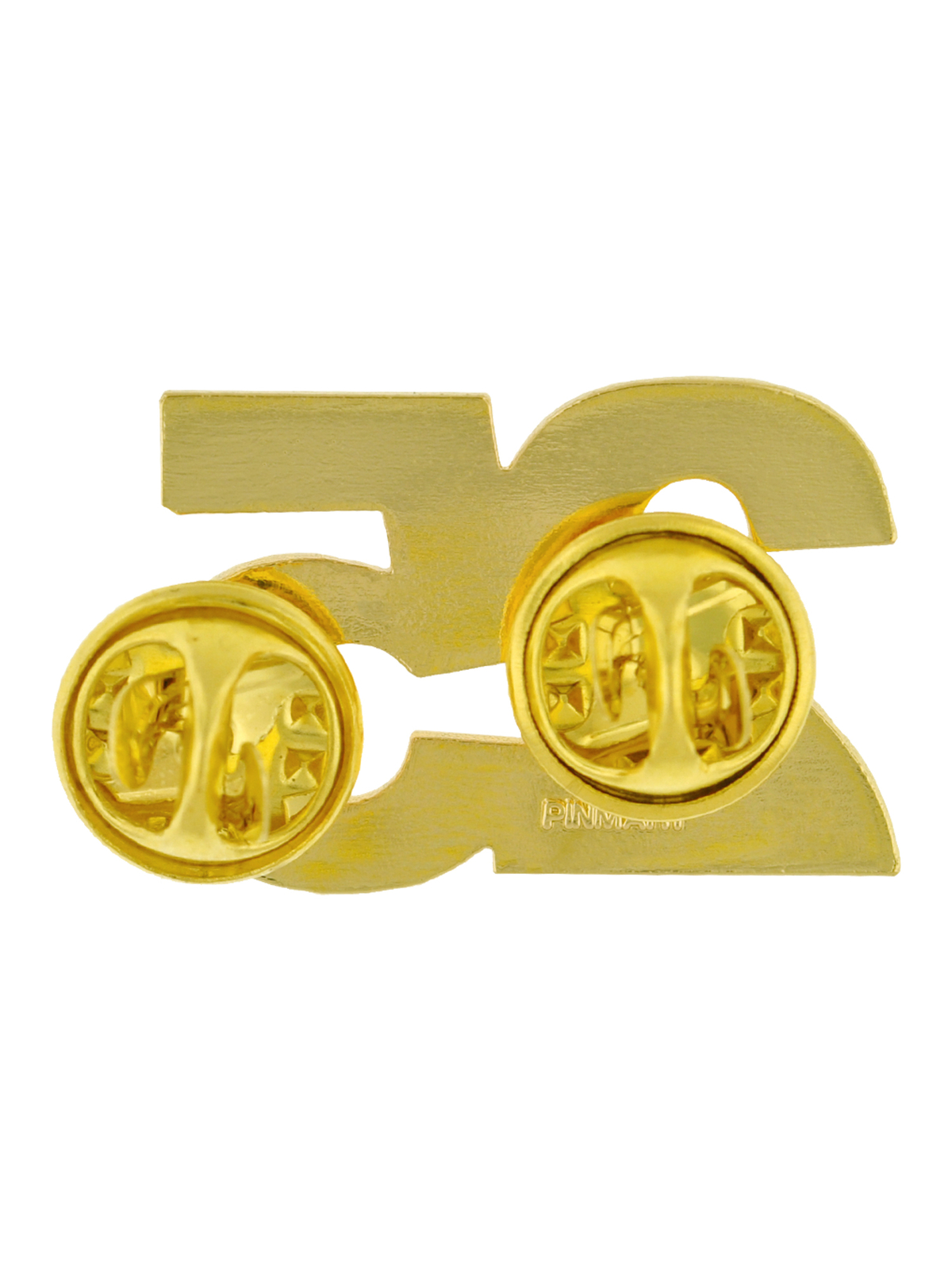 PinMart’s Number Twenty Five 25 Anniversary 25th Birthday Shiny Gold Lapel Pin