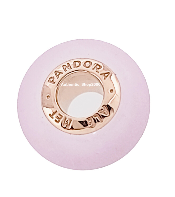 New 100% Authentic PANDORA Roses Gold Matte Pink Murano Glass Charm 789421C00