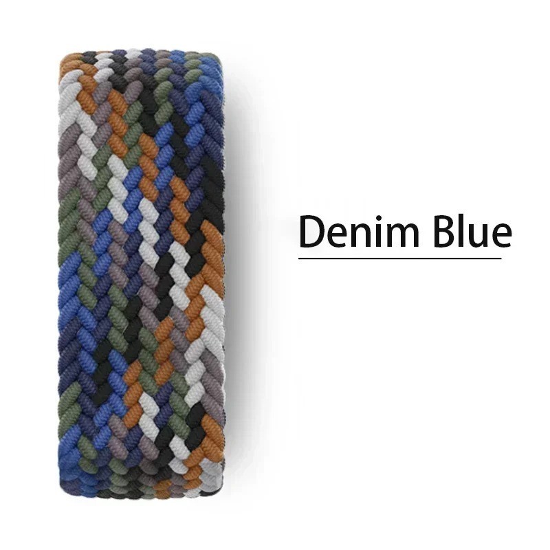 Braided Solo Loop Band Strap for Apple Watch 9 8 7 6 5 4 SE 40 44 41 45mm