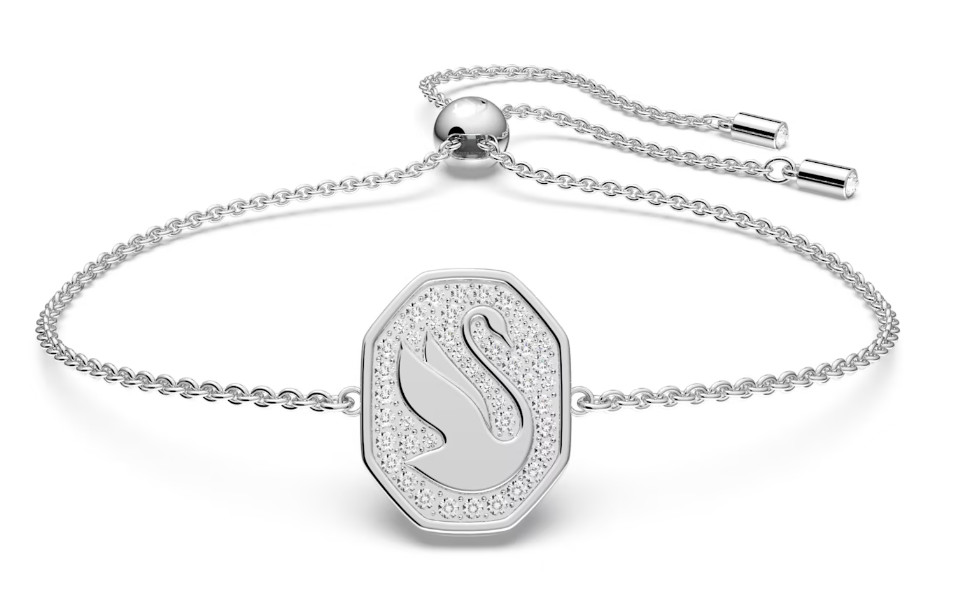 Swarovski Signum bracelet Swan, White, Rhodium plated- 5621099