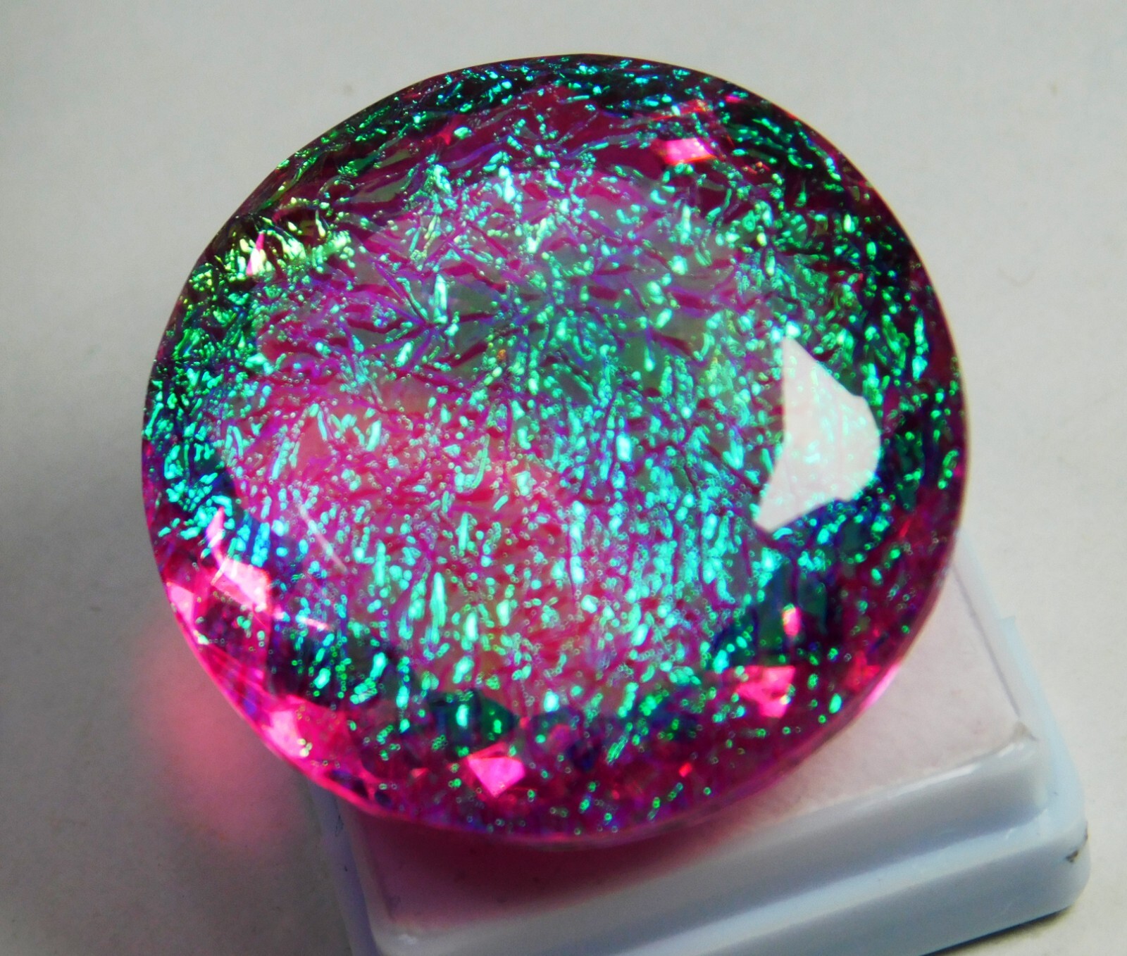 Natural 100 Ct Australian Monarch Fire Opal Round Cut Certified Gemstone