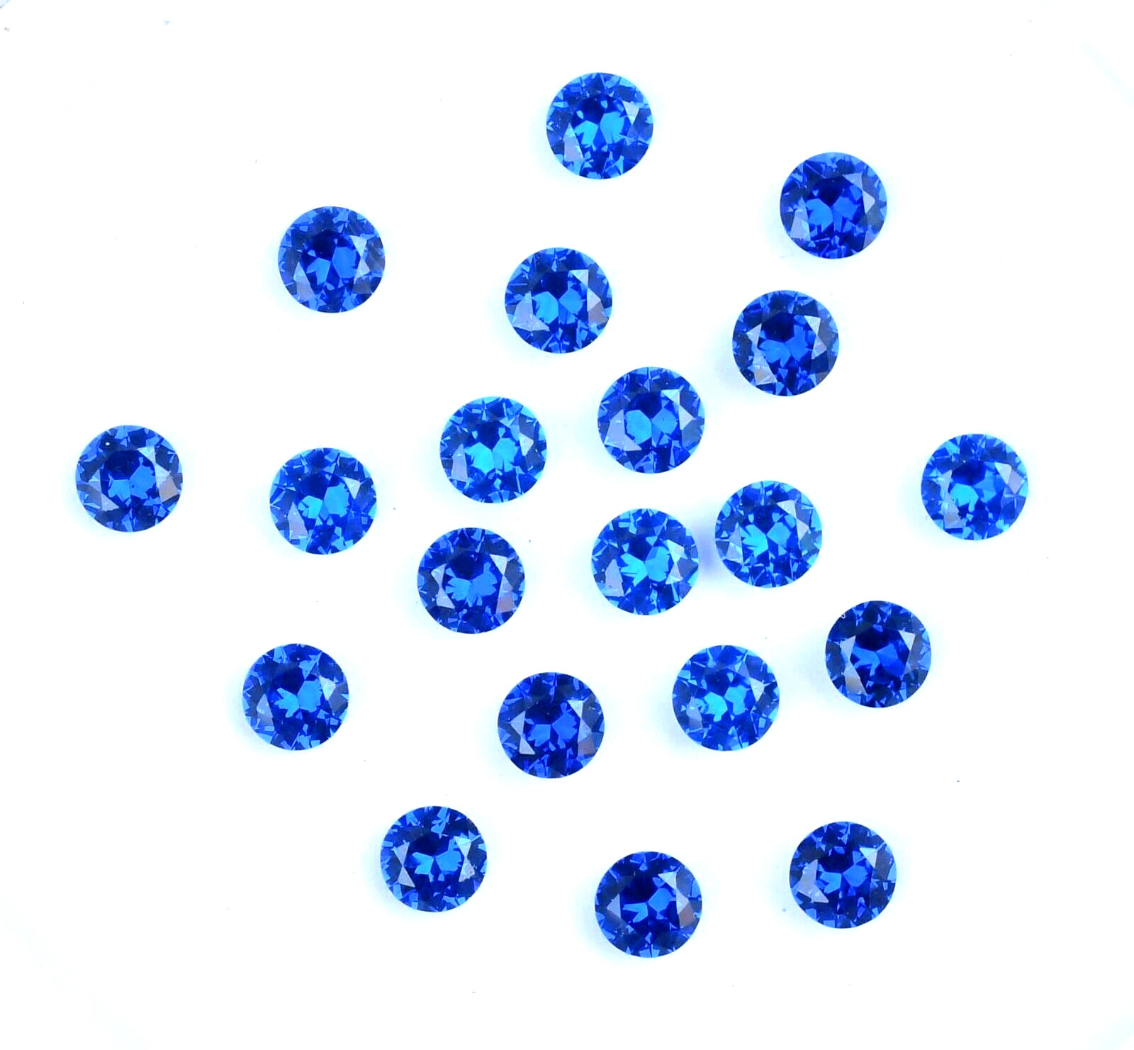 20 Pcs Natural D Block Blue Tanzanite 4.25 mm IF Round CERTIFIED Loose Gemstone