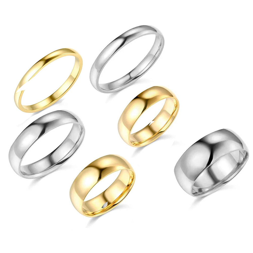 14k Solid Yellow White Gold 2mm 3mm Fit Engagement Wedding Band Gift With Box